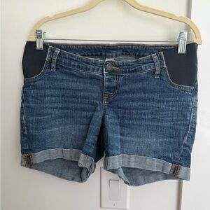 Maternity Denim/Jean Blue Maternity Women's Shorts